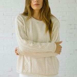 Tradlands Fisher Sweater, Birch, Size Medium